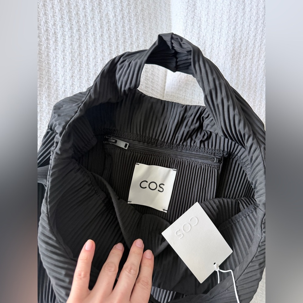 COS Textured Black Tote